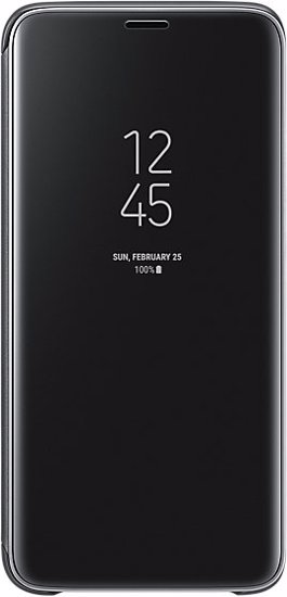 Samsung Clear View Standing Flip Cover For Galaxy S9 Plus Black