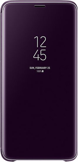 Samsung Clear View Standing Flip Cover For Galaxy S9 Prupel