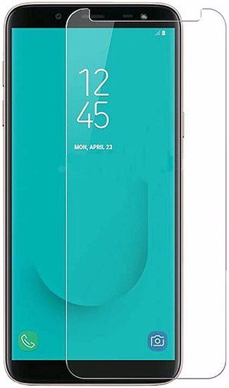 محافظ صفحه نمایش شیشه ای مناسب برای Samsung Galaxy J6 Front