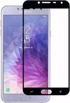 محافظ صفحه نمایش شیشه ای تمام چسب مناسب برای گوشی موبایل Samsung Galaxy J4 Front	