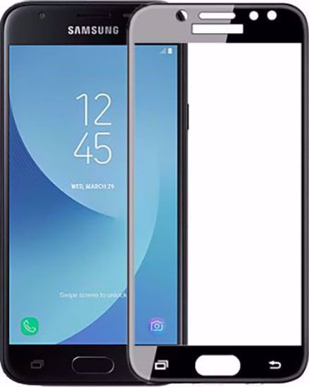 محافظ صفحه نمایش شیشه ای تمام چسب مناسب برای گوشی موبایل Samsung Galaxy J3 Pro 