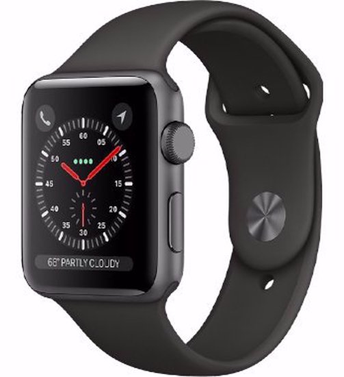 تصویر  ساعت هوشمند اپل واچ سری 3 مدل 42mm بدنه آلومینیوم با بند اسپرت