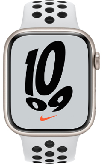 تصویر  ساعت هوشمند اپل واچ سری 7 مدل 45mm Aluminum Case with Nike Sport Band