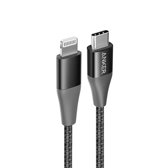 تصویر  کابل تبدیل  USB-C به لایتنینگ انکر مدل A8652 PowerLine