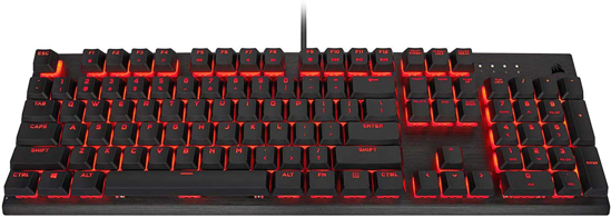 تصویر  کیبورد گیمینگ Corsair K60 Pro Red LED
