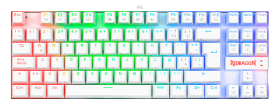 تصویر  کیبورد گیمینگ Redragon K552 Kumara RGB