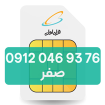 تصویر  سیم کارت دائمی همراه اول 76 93 046 0912